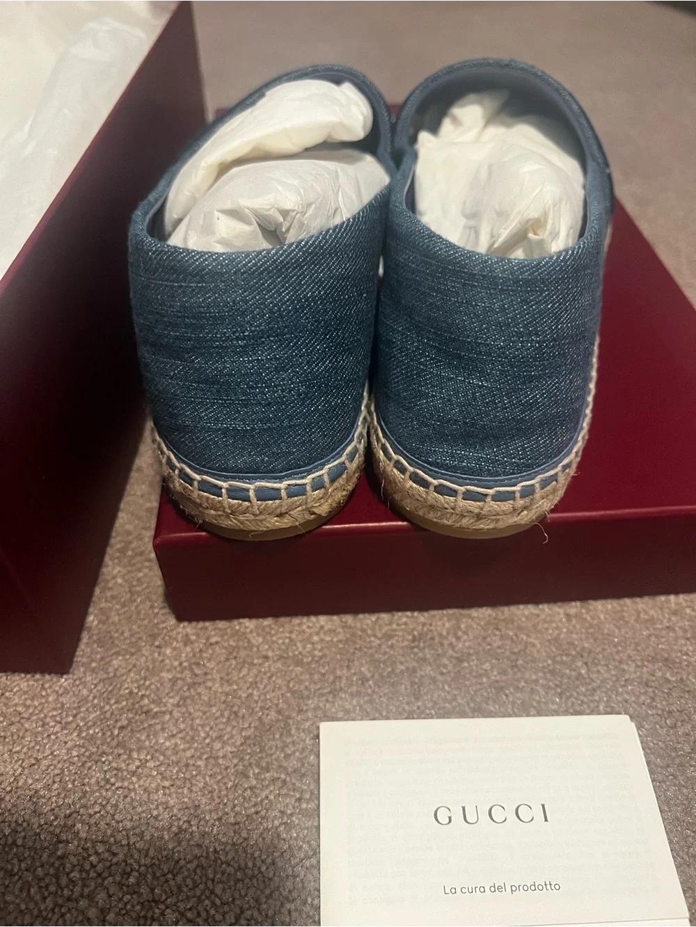 Gucci Ines Espadrille Flat